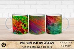 Mug Sublimation Wrap Bundle 3.Abstract Mugs. Product Image 6