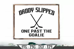 Funny Hockey Pregnancy Reveal SVG Product Image 1