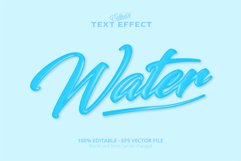 Editable text effect, water text Product Image 1