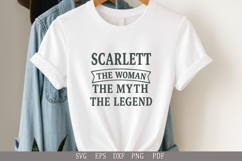 Scarlett Legend T-Shirt PNG SVG DXF EPS PDF File Pack Product Image 5