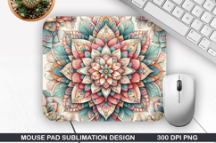 Flowers Mouse Pad Sublimation, Spring Mouse Pad PNG Design Product Image 1