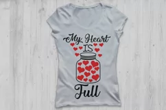 my heart is full svg, valentine's day svg, heart svg, love. Product Image 2