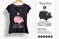 Piggy Bank - My Spirit Animal SVG Cut File Product Image 1