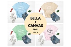 Mockup TShirt Bundle Bella Canvas 3001 T-Shirt Flat Lay Product Image 1
