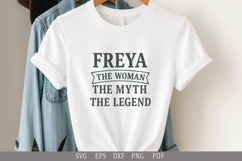 Freya - Woman, Myth, Legend - Personalized Name SVG Cut File Product Image 1