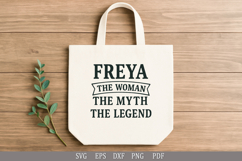 Freya - Woman, Myth, Legend - Personalized Name SVG Cut File Product Image 4