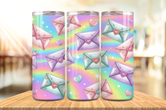 Valentine’s Day Love Envelope Tumbler Wrap PNG Big Bundle Product Image 8