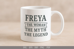 Freya - Woman, Myth, Legend - Personalized Name SVG Cut File Product Image 5