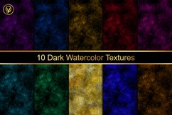 10 Dark Watercolor Textures Product Image 1