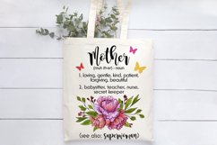 Mother Quote Sublimation | Mother's Day | Flowers Print Product Image 2