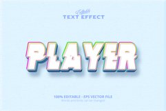 Editable text effect, player text Product Image 1