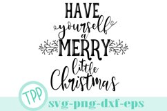 Christmas svg, Holiday sign svg, Merry Little Christmas svg Product Image 1