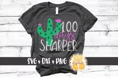 100 Days Sharper - 100th Day of School SVG PNG DXF Cut Files Product Image 1