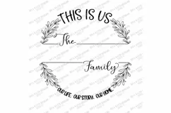 This Is Us Our Life Our Story Our Home - Round Farmhouse SVG Product Image 3
