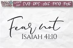 Fear Not, Isaiah 41 10 SVG, Bible Verse SVG, Christian SVG Product Image 2