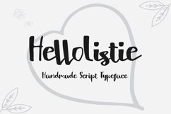 Web Font HelloListie Handmade Typeface Product Image 1