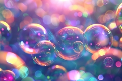 Colorful Soap Bubbles Background Wallpaper Product Image 1