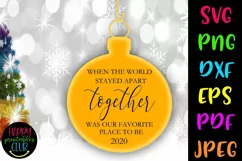 Christmas Quarantine SVG- Christmas Quarantine Ornaments SVG Product Image 1