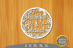 Thankful & Blessed SVG Product Image 1