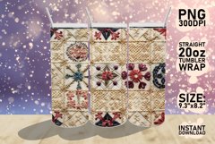 3D African Pattern Tumbler Wrap Sublimation 20oz, Africa Product Image 1