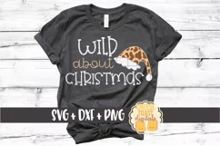 Wild About Christmas - Leopard Print SVG PNG DXF Cut Files Product Image 1