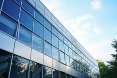 Commercial Aluminium Building Fascia Logo Signage Mockup Product Image 1