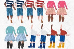 Kids clipart Custom Children clipart Kids Sport Kids playing Product Image 3