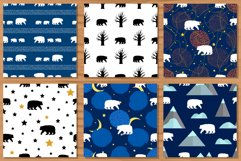 Bear. 6 Seamless patterns. Product Image 1