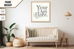 Wooden Frame Smart Mockup PSD &amp; JPG Template Graphic Product Image 1