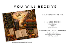 Proudly Hindu Sanatan Tumbler Wrap PNG Product Image 2
