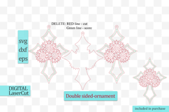 Cross Sunflowers Suncatcher Ornament svg Laser cut template Product Image 2