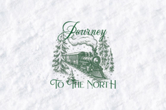 Journey to the North Christmas Train Shirt Product Image 3