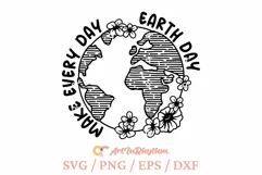 Make Every Day Earth Day Svg, Happy Earth Day Svg, Earth Svg Product Image 2