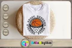 Dribble Shoot Rebound Score Svg, Basketball Svg, Sports Svg Product Image 1