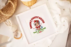 First Baby Christmas, Santa's tiniest helper PNG. Product Image 2