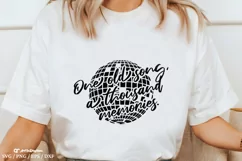 One Old Song Svg, Retro Music Svg, Disco Vintage Style Svg Product Image 1