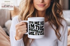 Hi, It’s Me, I’m the Pregnant One Christmas T-Shirts | Png Product Image 3