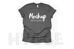 Deep Heather Bella Canvas 3001 Tshirt Mockup, Basic mock up Product Image 1