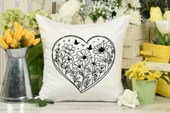 Flower in Heart Svg , Flowers Svg, Wildflower Svg, Product Image 5