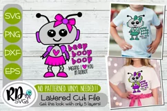 I love you in Robot - A Valentines Day Layered Cricut Svg Product Image 1