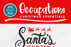 Christmas Para svg -Para Christmas svg, Santa's favorite Product Image 2