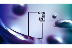 Abstract Liquid Fluid Background Vector. Vibrant Shape Product Image 1