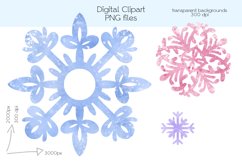 Snowflakes Clipart - PNG Files Product Image 2