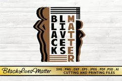 Black Lives Matter SVG PNG EPS DXF Black Woman SVG Cut Files Product Image 12