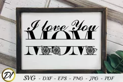 Mothers day SVG. Monogram mom SVG. Mothers day mom. Product Image 1