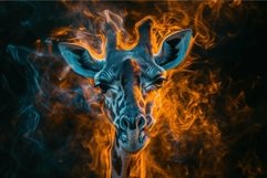 Rounded Giraffe head. Generate Ai Product Image 1