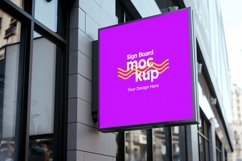 Wall Mounted Sign on Building Mockup Product Image 1