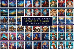 78 Stained Glass Digital Paper Bundle Product Image 1