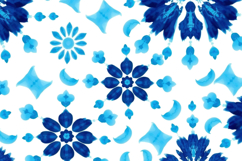 Blue White Floral Background Product Image 1