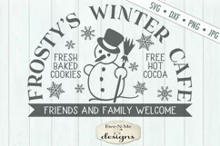 Frosty's Winter Cafe - Christmas - Snowman - SVG DXF Files Product Image 2